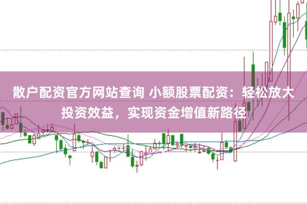散户配资官方网站查询 小额股票配资：轻松放大投资效益，实现资金增值新路径