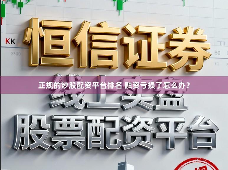 正规的炒股配资平台排名 融资亏损了怎么办？